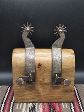 Handmade Vintage Sterling Overlay Spurs picture
