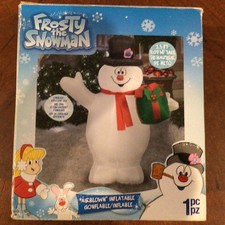 2017 Gemmy Airblown Frosty the Snowman Inflatable 3.5’ Holiday Used Once picture