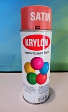 Vintage Krylon #3504 Terracotta Satin 12oz Spray Paint Can about 7/8ths Full picture