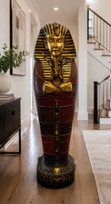 Rare 4ft King Tut Sarcophagus Cabinet – Museum Replica - Collectibles - History picture