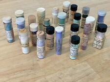 Lot of 20-VTG Glass Vials Porcelain Ceramic China Powder Paint Assorted #O picture