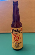 Vintage Indian Motorcycle Beer Bottle  /  Indian Motorcycle Co. picture