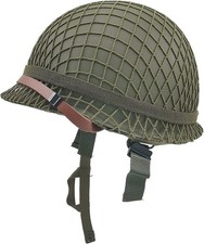 WWII US Army M1 Helmet WW2 Gear WW2 Helmet Metal Steel Shell Replica..... picture