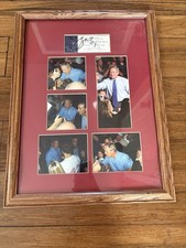 George W Bush Signed Autograph Framed Ticket With Photos 16x21 43rd President 04 picture