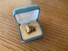 Vintage NASA Rocketdyne F-1 Rocket Engine Gold Tone - lapel pin or tie clasp picture