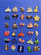 30 Authentic Disney Parks 25 Years Minnie Mouse & Castle Trading Pin Set Lot picture