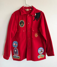 VTG 1970s BSA Red Wool Jac-Shirt Tribe of Mic-O-Say Patch Collection (1989-1993) picture