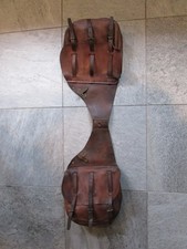 ORIGINAL WWI US Army Cavalry M1904 Saddle Bags MARKED LONG 1917 F.A.W. Leather picture