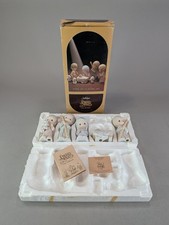 VTG 1986 Enesco Precious Moments 5 Pc Nativity Set Come Let Us Adore Him *READ* picture