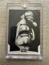 Topps Star Wars 2025 Silver Foil Emperor Palpatine 1/1 Sketch By Chris Thorne picture