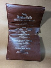 1956 Vintage Antique CALENDAR Salesman Samples Christian Jesus Religious picture