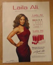 Boxer LAILA ALI Evening Gown BEAUTY Cosmetic Magazine Print Ad Advertising picture