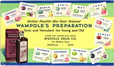 Vintage Wampole’s Preparation Rexall Byesville Ohio Drug Store Advertising Blott picture
