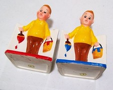TWO Planters Vintage 1950s Inarco Made in Japan NWT House Painting Husband picture