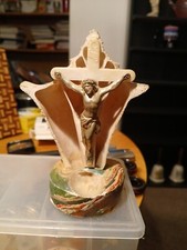 Vintage Religious Item. Jesus On Cross. See Pictures.  Unique Item. Written 1954 picture