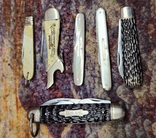 6 Vintage Pocket Knife Lot USA, England & Germany. VARIOUS BRANDS picture