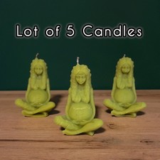 WHOLESALE Bulk Lot of 5 Gaia Mother Earth Goddess Pregnancy Fertility Candle picture