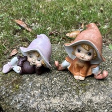 Vintage Homco Elves Pixies Ceramic Figurines 2 picture