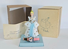 Vtg 1960s Disney Cinderella Timex Figurine Watch Set NOS Working w/ Box Paper picture
