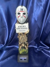 Rare 11” Angry Orchard Crisp Apple Cider Beer Tap Handle w/Jason Voorhees picture