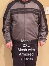 harley davidson jacket 2xl Xxl Mesh Canvas Motorcycle Mens picture