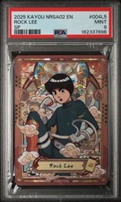 2025 KAYOU NARUTO SMRITI COLLECTIBLE CARD #004L5 ROCK LEE PSA 9 picture