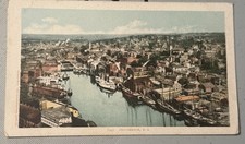 RARE VINTAGE UNDIVIDED BACK POSTCARD AERIAL VIEW PROVIDENCE RHODE ISLAND picture