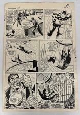 DAREDEVIL #14 PG 7 ORIGINAL COMIC ART 1966 ROMITA SR. GIACOIA TWICE UP MARVEL picture