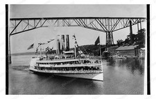 Poughkeepsie New York Steamer New York Standard Postcard COPY RPPC picture