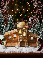 Vintage 1996 Dreamsicles Bethlehem Inn Lighted Christmas Nativity Display DX474 picture