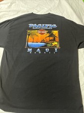 Vintage 1999 Harley Davidson Maui Hawaii T Shirt XL Pacific Made In USA MINT CON picture