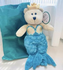Authentic Starbucks China 2019 Anniversary Blue Mermaid Bear Bearista Plush picture