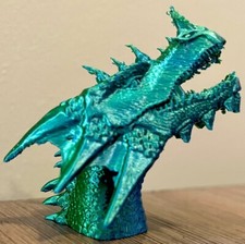 High Definition Intricate Dragon Head, 0.2mm Nozzle, Blue & Green Gradient Color picture