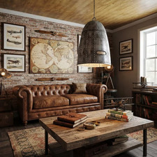Industrial Aviator Pendant Light – Riveted Aluminum Engine Cowling Chandelier picture