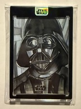 2026 Topps Star Wars Galaxy Black Foil Sketch 1/1 Artist Auto of Darth Vader picture