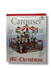 Mr. Christmas Holiday Around The Carousel Works With Box Vintage picture