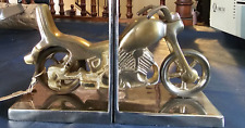 Harley Davidson? Motorcycle Metal Book Ends Made in India picture