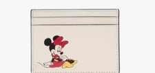New Kate Spade New York Disney X Minnie Mouse Small Slim Card Holder Wallet picture