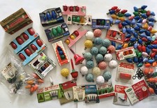 Large 160+ Lot of UNTESTED Vintage Christmas Light Bulbs Multi Sizes & Colors picture
