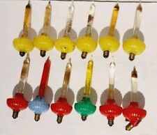 LOT OF 12 VINTAGE NOMA BUBBLE LITES CHRISTMAS BULBS  ~ TESTED WORKING picture