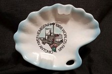 Vintage 1968 World's Fair Hemisfair San Antonio Texas Glazed Souvenir Ashtray picture