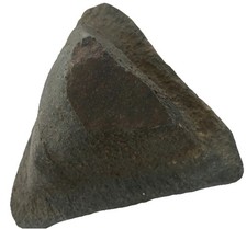 Strange/Unique unidentified Pond-Found Wood-Mill TRIANGULAR-PYRAMID Stone/Rock picture