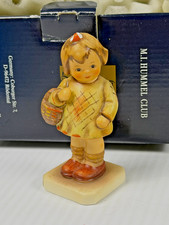Goebel Hummel Club Porcelain I Brought You a Gift Figurine West Germany with Box picture