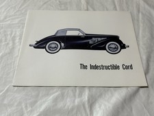 Vintage Cord Automobile Brochure 1964 With Press Release Auto Car Indestructible picture