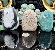 Natural Orca Agate, Graphic Feldspar or Amazonite Free Forms picture