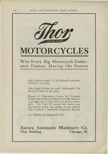 1911 Thor Motorcycles & Yale Motorcycles Ads: F&B of Pg. Chicago, Toledo, OhiO picture