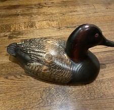 Beautiful vintage collectible hand painted and carved duck decoy by Leo Koppy picture