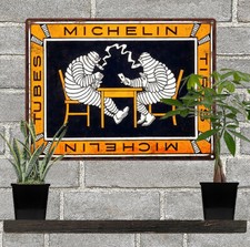 Michelin Man Playing cards Smoking Tires Shop Metal Sign Repro 9x12