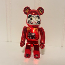 Medicom Bearbrick 100% Red Chrome Durama Good Condition picture