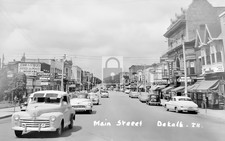 Main Street View Dekalb Illinois IL - Reprint picture